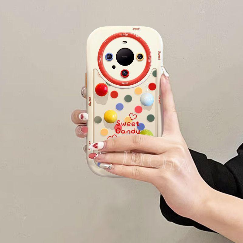 Applicable to Huawei mate70 mobile phone case, advanced sense HUAWEIpmate60pro all-inclusive protective case, color polka dot Huawei mate70