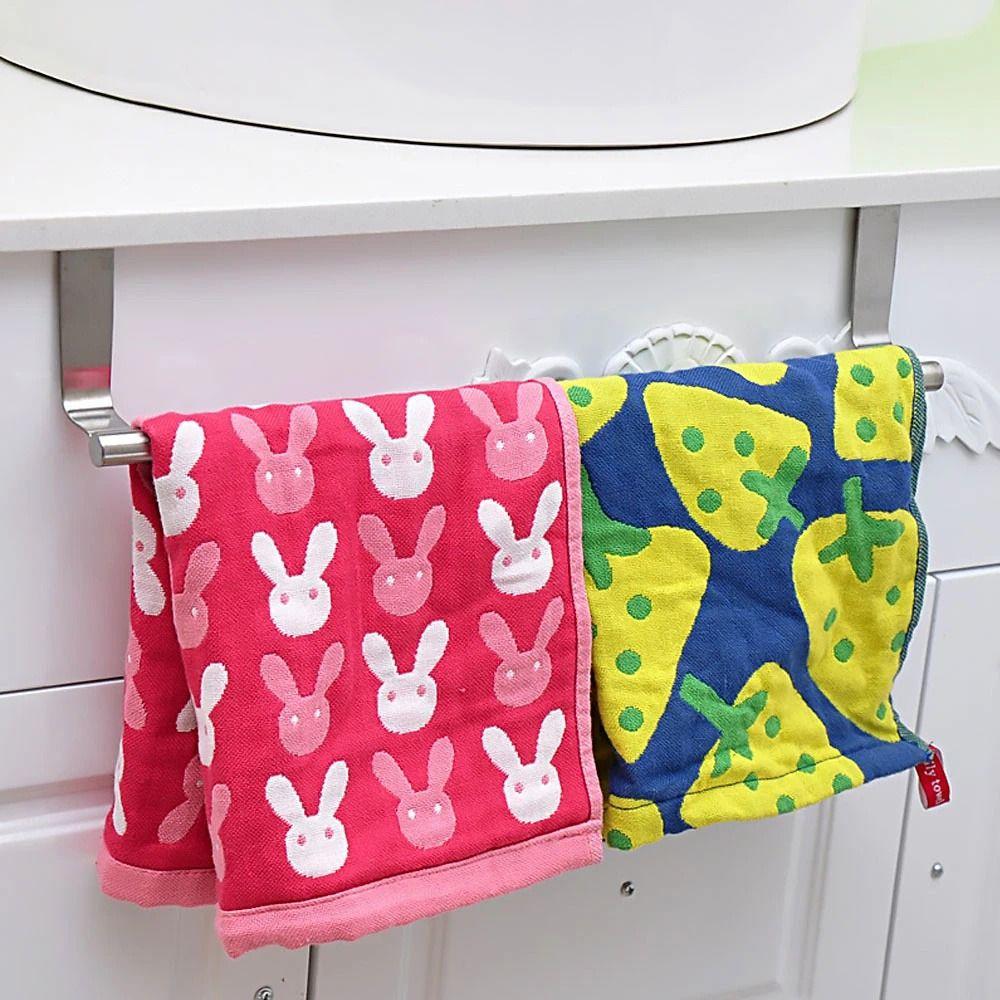 No Drilling Towel Rack Self-adhesive Towel Hanger Durable Towel Holder  Kitchen Storage Rack