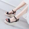 Hemp Rope Woven Wedge Heel Sandals 12CM High Heels, Model, Spot 34 To 39