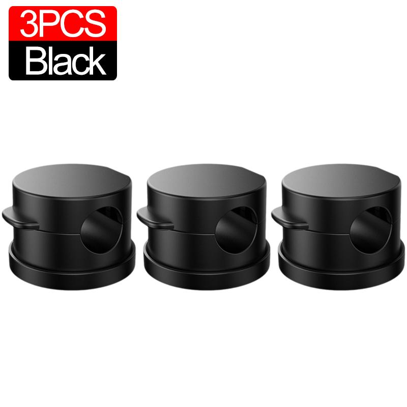 

12/3PCS Магнітний кабельний затиск Обертовий на 360° тримач шнура UnderDesk Cable Management Wire Keeper Домашній тримач кухонного органайзера