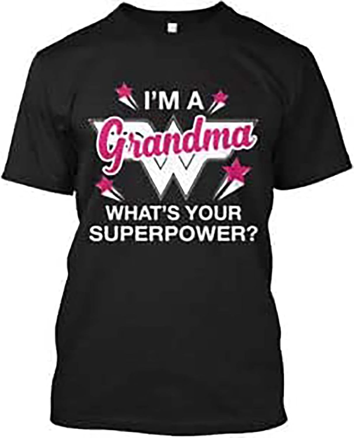 Men s I m A Grandma What s Your Superpower Pe Im Whats T Shirt Black XL чёрный