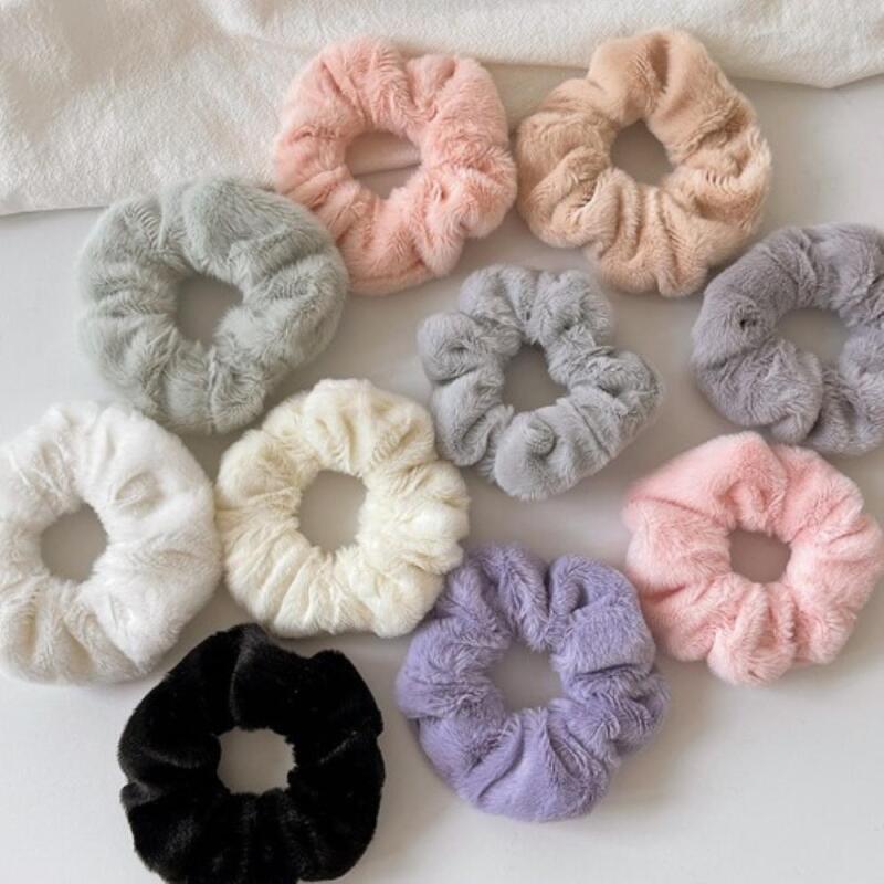 

Женский зимний пушистый меховой набор для волос с помпонами, 10 шт. CD7743_10-piece set