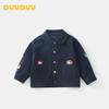 DUUDUU Baby Langarm Jeans Cartoon Hemd