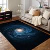 Black Hole Space Rug Cosmic Galaxy Print Carpet Machine Washable Modern Decor Rug Astronomy Lover Room Accent