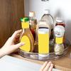 Condiments Organizer Storage Tray Nonskid Kitchen Spice Rack Turntable Counter Container for