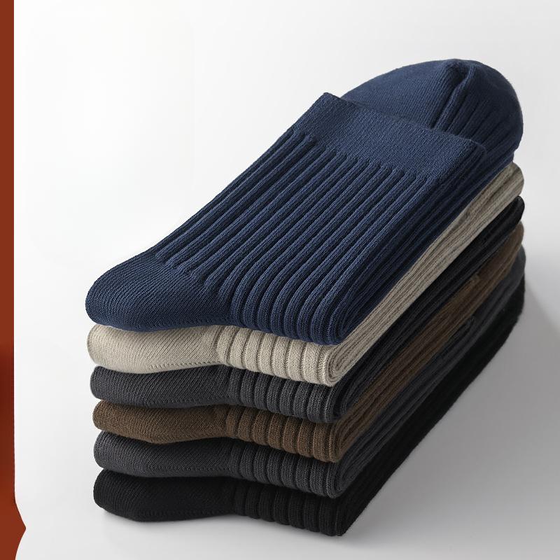 Men's Spring and Autumn Business Cotton Anti Pilling Tube Socks