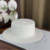 Straw Hat Straw Hat DIY Top Hat Embryo Flat Top High Density Quality, Sun Protection Shading Straw Hat Seaside Beach Hat Women