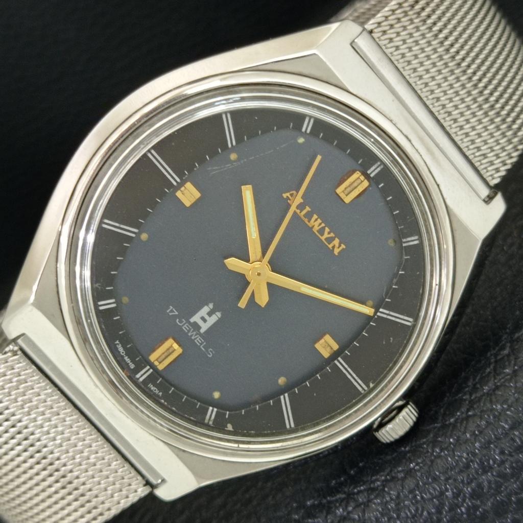 

ALLWYN 6300A HAND-WINDING VINTAGE INDIA MENS ORIGINAL DIAL WATCH a706081-1