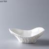 Ceramic Soup Bowl Household Shell Shaped Salad Bowl Dessert Bowl Ice Cream Bowls Snack Bowls Fruit Bowls Kitchen Supplies