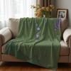 Rain Forest Crown Frog Soft Flannel Blanket Breathable Warm Throw for Office Car Sofa Kids Room Birthday Xmas Gift