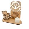 Christmas Heaven In Poem Tree Rocking Chair Candle Lights Memorial Ornament Gift
