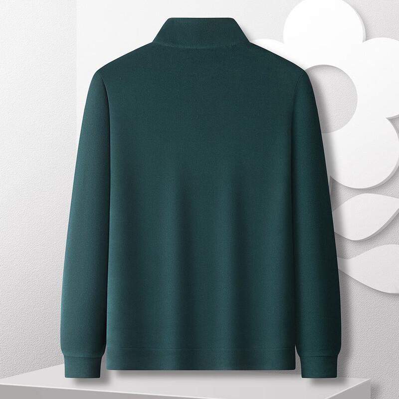 MONTAGUT Herren Stehkragen Doppelseitiges Fleece Sweatshirt