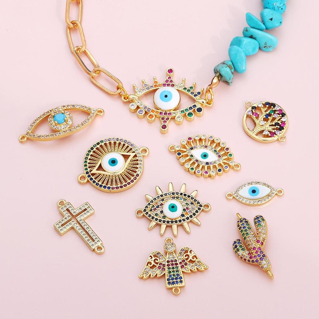 1ks módní měděný spojovací kus pro výrobu šperků DIY náramek náhrdelník