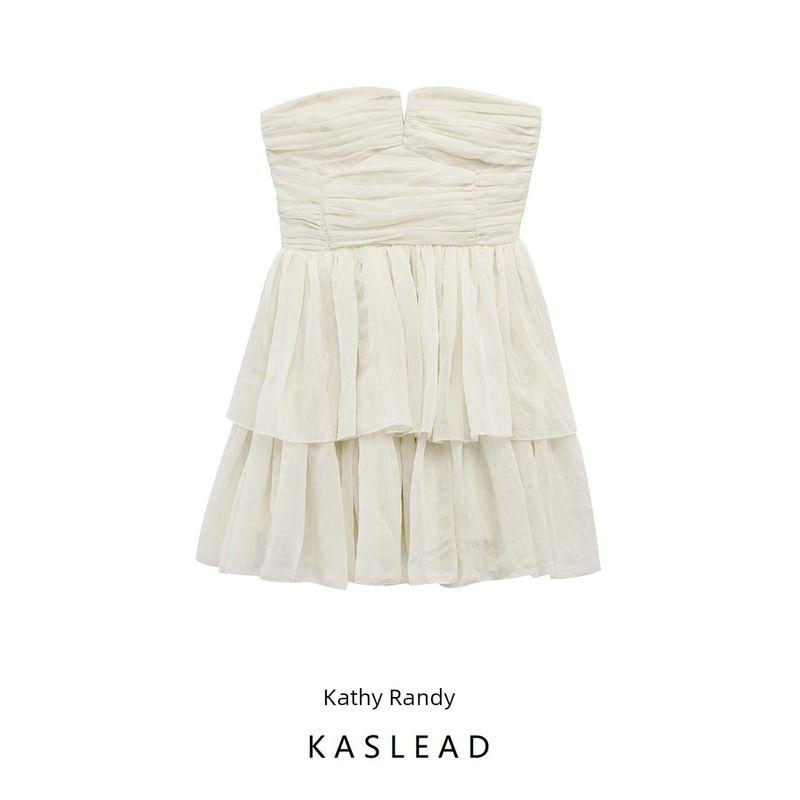 Kaslead New Arrival Women's Clothing Fashion Style Fashion Flared Skirt Tube Top Dress 1281448