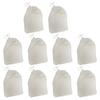 Cotton Filter Bags Strainer Drawstring Type Strong Filtration 50 Pieces.