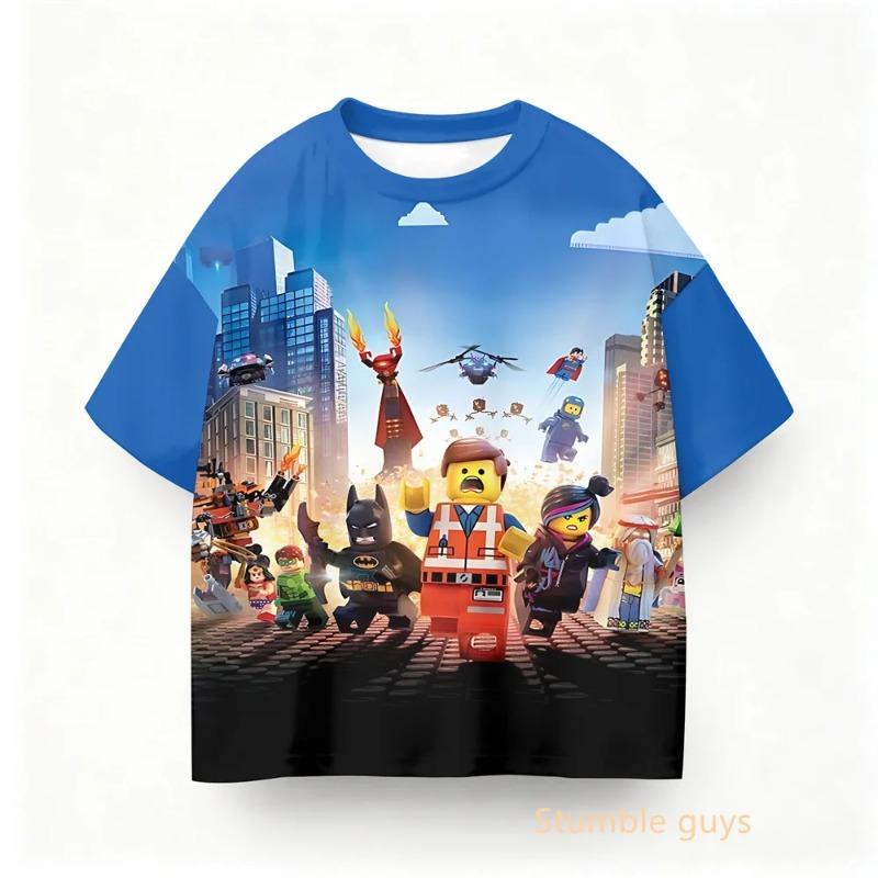 2023 New Girl Boy Cute Unicorn Children's T-shirt Boy Girl Summer Children's Short Sleeve Casual Clothing