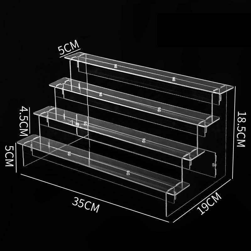 1-5 Tier Clear Acrylic Display Stand for Funko Figures Perfume Organizer Collections Doll Cosmetic Storage Holder Cupcake Stand