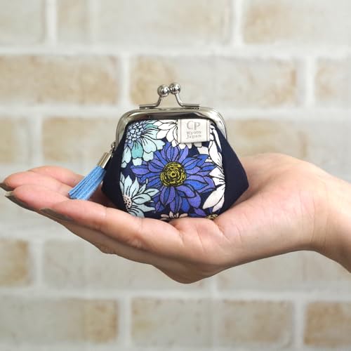 Japanese-made Clasp Wallet Dog Small Coin Purse Case Mini Size Traditional Pattern Kyoto Souvenir 1.8 Sun Koropote Spring Dog.