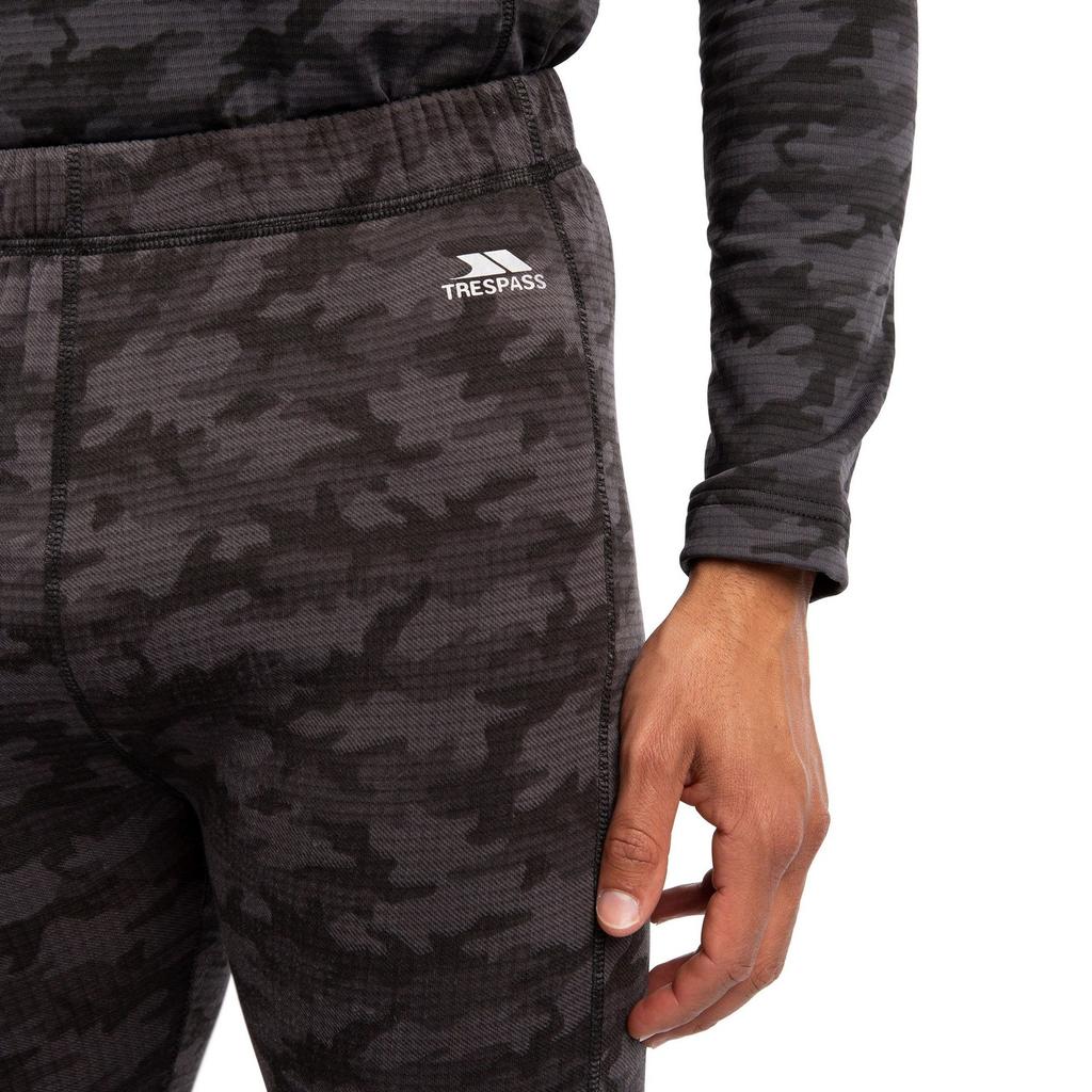 Trespass Mens Derren Camo Base Layer Bottoms