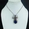 Blue Flash Labradorite Handmade Pendant, Natural Gemstone Jewelry, 999 Copper Wire Wrapped Pendant Jewelry, For Gift