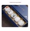 High-Grade White Porcelain Tea Tasting Cup Set with Gift Box - Business Souvenir