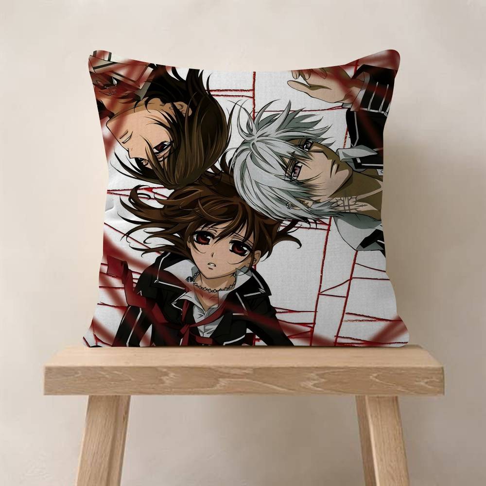1PC Anime VVampire Knight Cushion Cover Inches Farmhouse Decor Home Throw Pillow Covers For Couch Decorations
