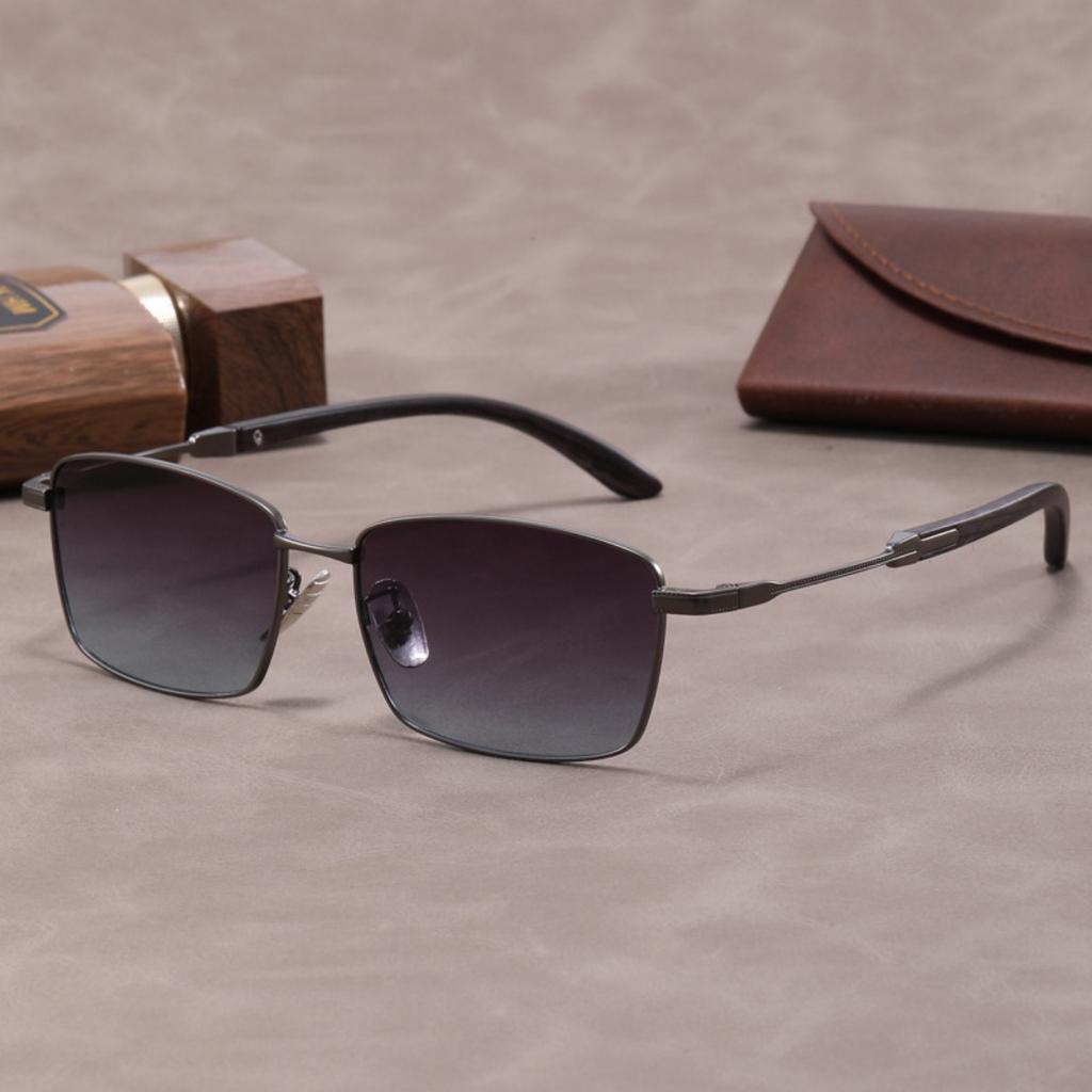 Fashion Men'S Metal Sunglasses Aluminum Magnesium Frame Driving Sun Glasses Men Vintage Man Eyewear Anti-Glare Uv400