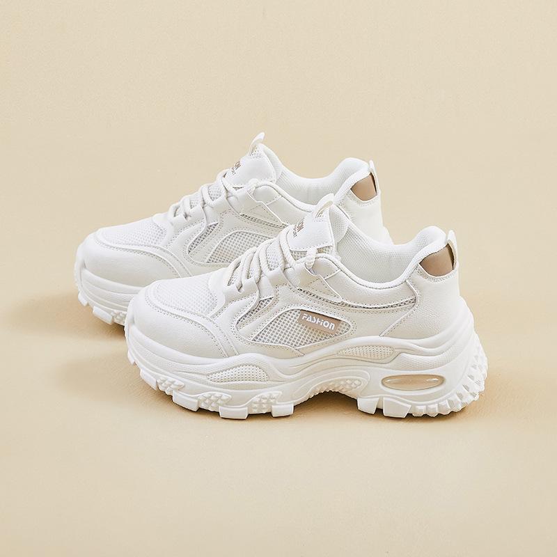 Spring Dad Shoes New Female Student Platform Sports Running Heightening Casual Shoes