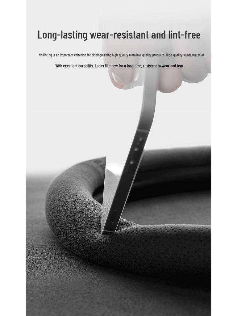 Suede Steering Wheel Cover for 20 Lynk & Co Models (03+, 03, 02, 05, 06) & Genuine Leather Cover for 2021 Model 01