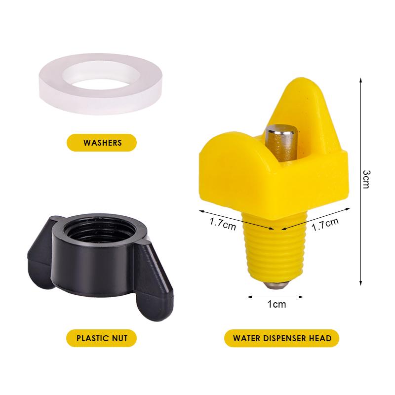 5/10/20Pcs Chicken Waterer Nipple Drinkers Quail Pigeon Bird Waterer Nipples Automatic Waters Spring Type Poultry Waterer 5pcs