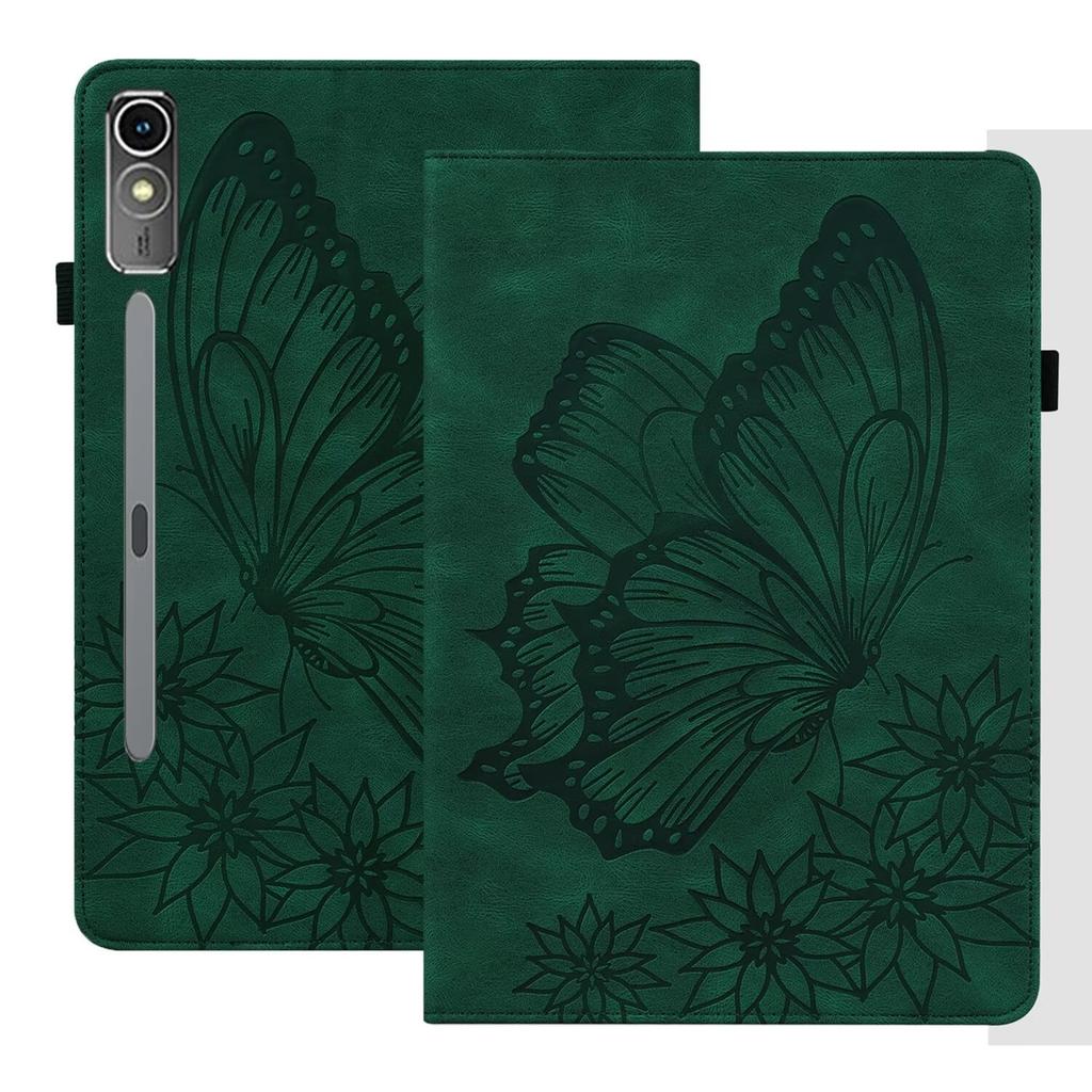 Suitable for Lenovo Tab P12 tablet leather case Amazon HD10 2026 retro matte butterfly card holder