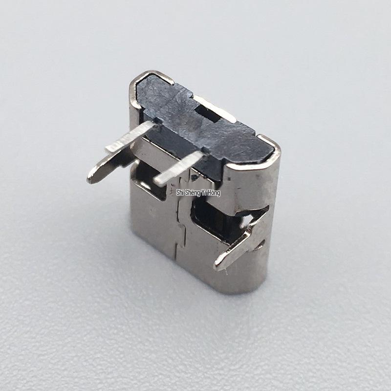 Micro2P Female 90-Degree Two-Pin Connector USB V8 Charging Socket