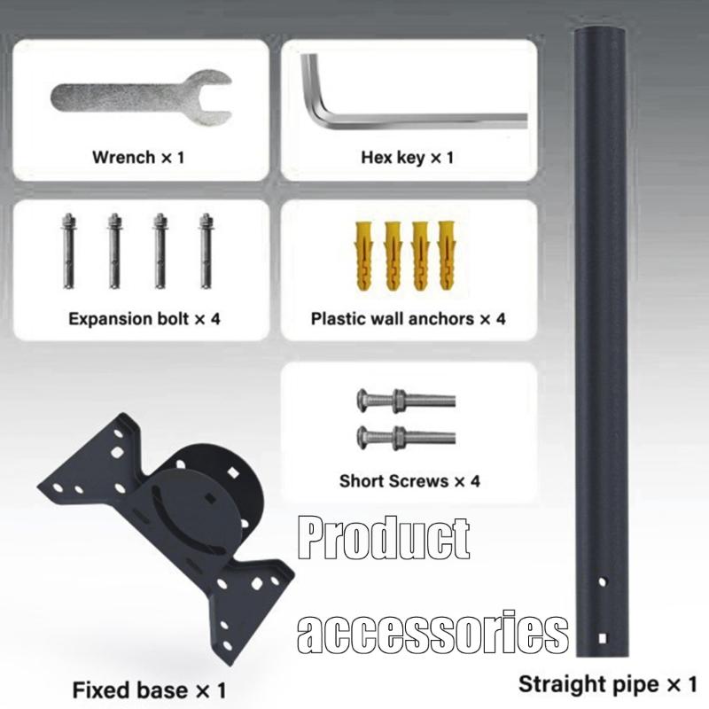 Antennas Mounting System Adjustable Angles Holder Rack for 4cm Pipe Weather Resistant Coating For Permanent Installation