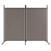VidaXL Cloison de Séparation 2 Panneaux Séparateur de Pièce Pliable Diviseur Écran d'Intimité Paravent Décoration Salon 350260