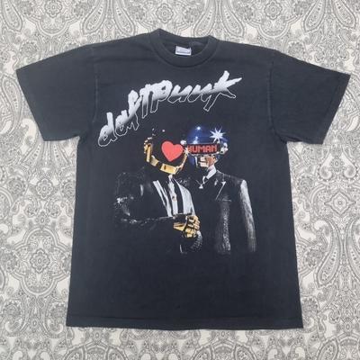 Maglietta Vintage Daft Punk Album Discovery Stampa Grafica Y2k