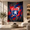 Decorative Tapestry,Lyon FC Printed Wall Art, Lightweight Wall Hanging For Bedroom Background