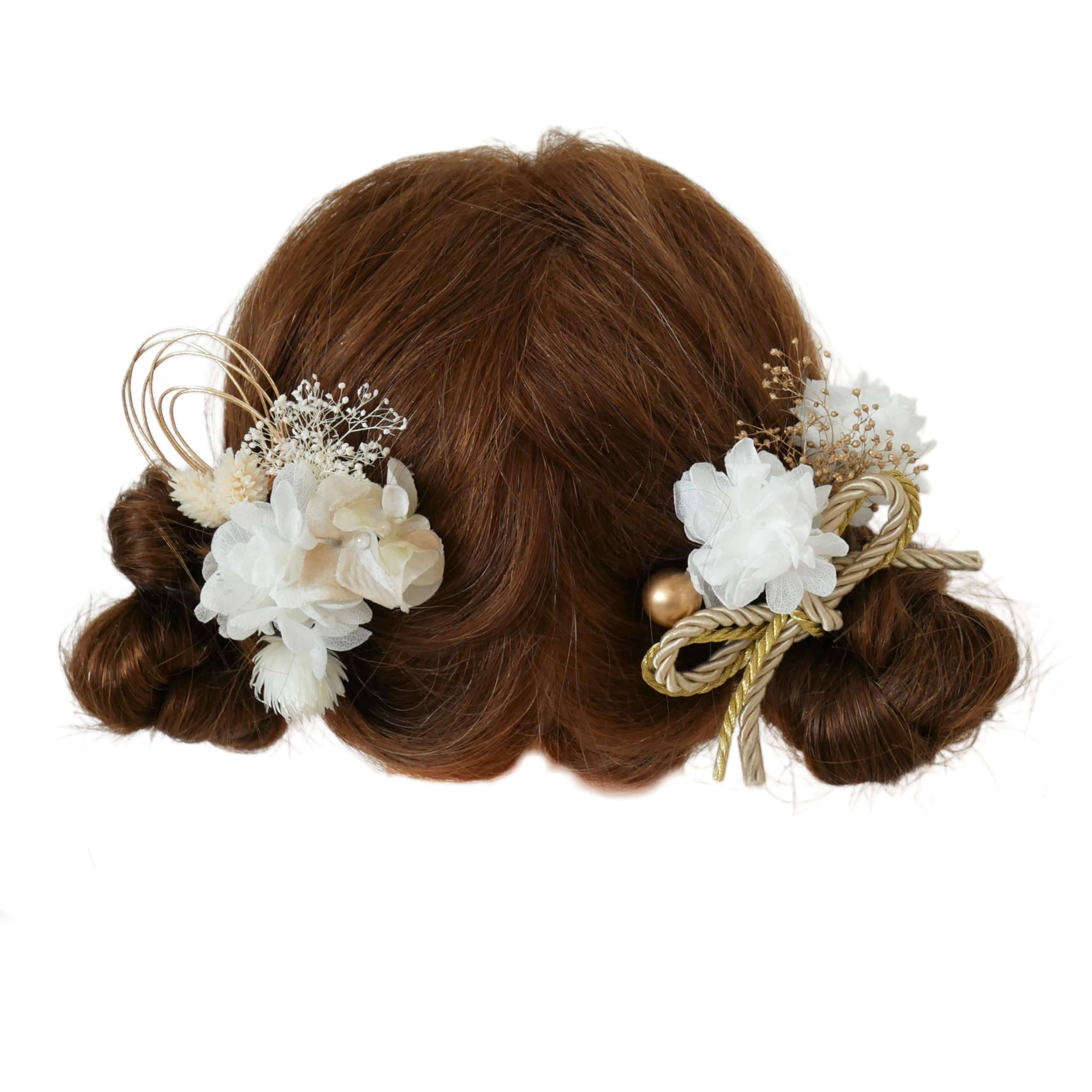 

753 Preserved Flower Hair Ornament with Braided Cord [Bria] Shichi-Go-San