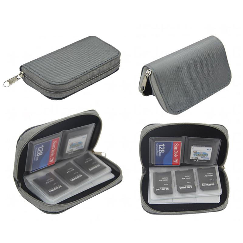 Memory Card Storage Bag Carrying Case Holder 22 Slots For CF/SD/Micro SD/SDHC/MS/DS Game Collect Bag Accessories Memory Card Box