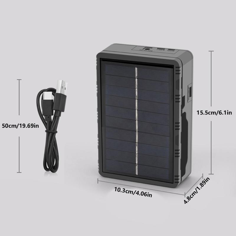 Battery Charger Multifunctional Solar Type C Intelligent Lithium Battery Holder For 26650/21700/18650/18500 Batteries