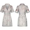 Movie Silent Hill Cosplay Nurse White Bloodstained belt and hat Uniform Halloween  Costume Fancy Halloween Dress for Woman