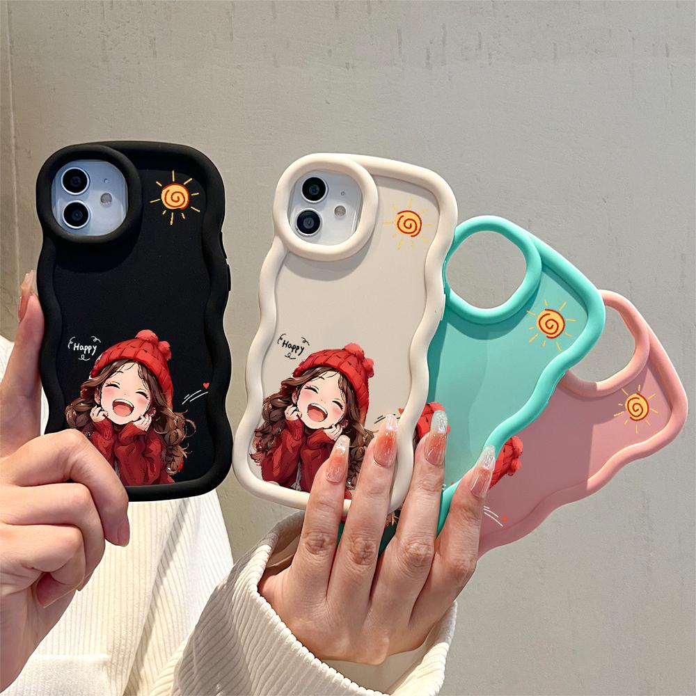 Big Wave Edge Mäkký silikónový materiál Macaron Puzdro na telefón Nárazuvzdorné ochranné gumové puzdro pre iPhone Samsung Huawei Honor Xiaomi Redmi OnePlus Moto