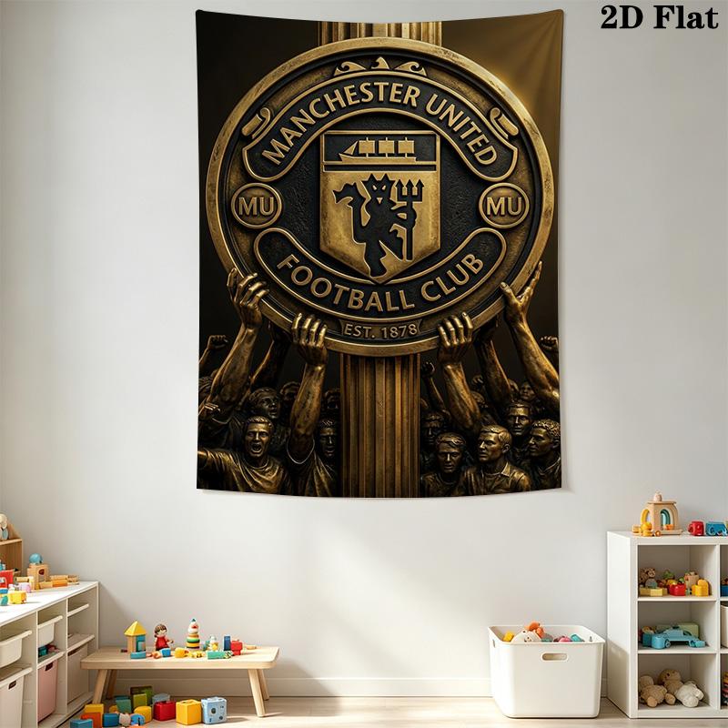 Manchester Crest Emblem Bedding 1 Duvet Cover 2 Pillowcase Without Core Christmas Birthday Gift Soft And Comfortable Bedding Set