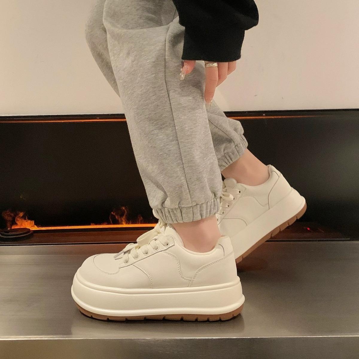

Women s Sneakers Spring New Platform Casual Shoes Sports White Shoes Versatile Bread Shoes Trendy