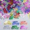 15g Colorful HAPPY BIRTHDAY Sequins Confetti for DIY Crafts & Jewelry