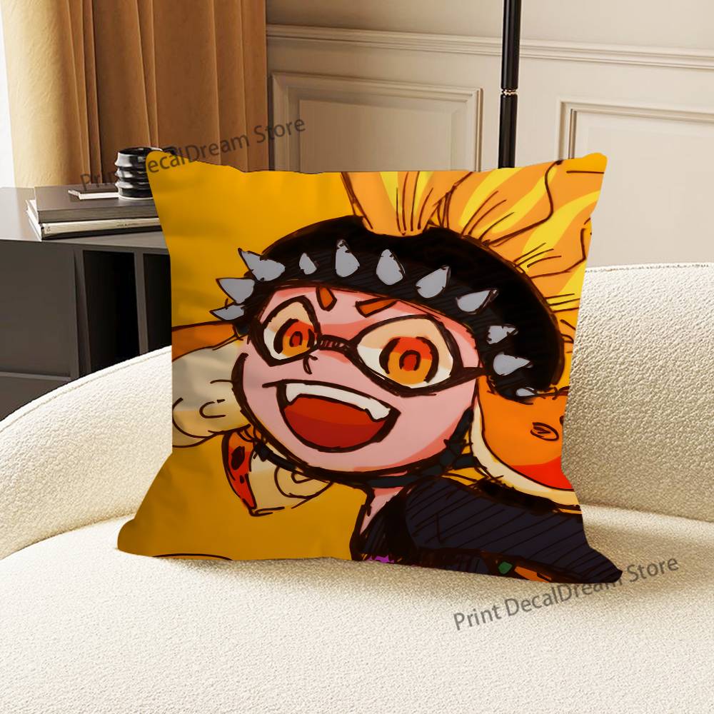 S-Splatoon Game Pillow Case For Sofa Decor Car Office Room Printing Cushion Cover Decorations and Protector