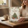 Holiday Gift Giving Accessory Christmas Card Book, DIY Spiral-Bound Merry College Survival Personalized Greeting Book Kit, 10-Page for Students