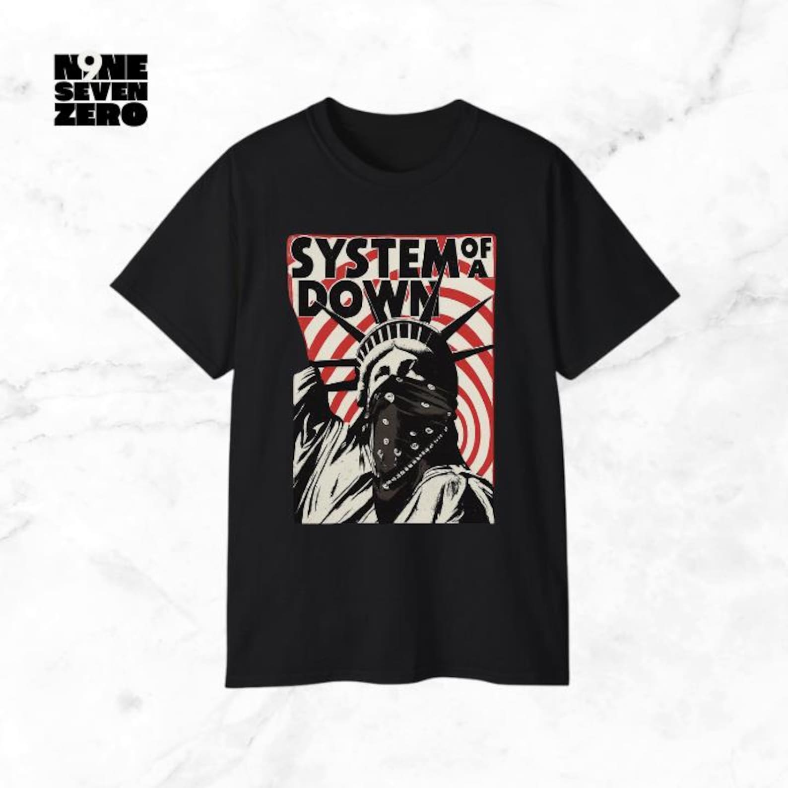 System of a Down Liberty Bandit Graphic T-Shirt: Unisex Cotton Tee 4XL