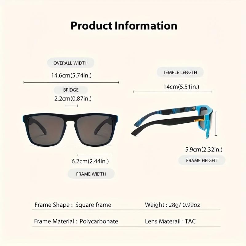 7Pairs Special Offer Square Polarized Sunglasses Anti Glare Sun Shades For Summer Party Vacation Travel Driving Fishing Glasses