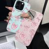 Pink bow tie mobile phone shell for iPhone 16Pro Max iPhone 16Pro iPhone 16 16Plus iPhone 11 12 13 14 15 Silicone Soft Shell