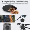 Pet Dog Treat Silicone Pouch Auto Closing With Hook Portable Training Snack Container for Outdoor Hiking Camping Use